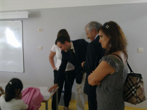 Nuno Reis em Escola de Vila Verde com Presidente da Câmara e Vereadora da Educação alt